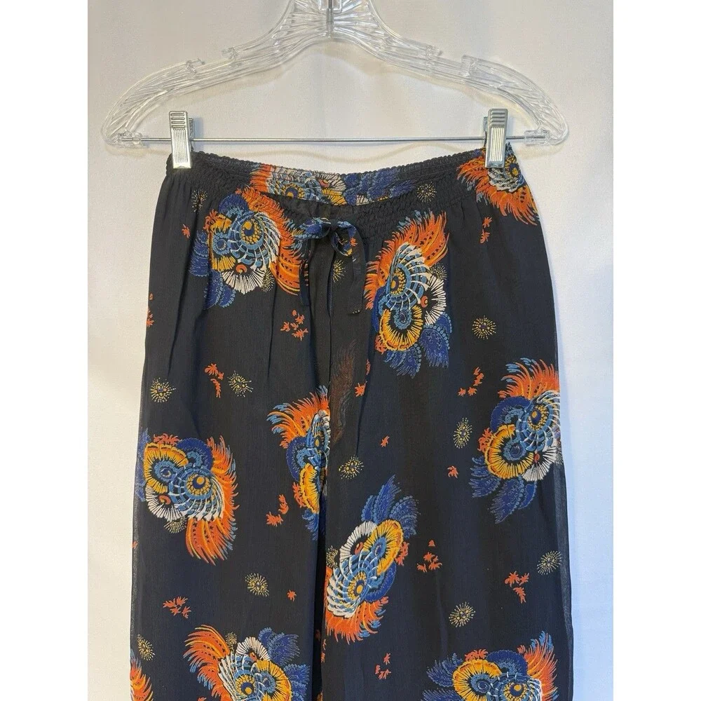VTG 70s Franck Olivier Paris Pilazzo Wide Leg Pants 42 Boho MOD Hippie